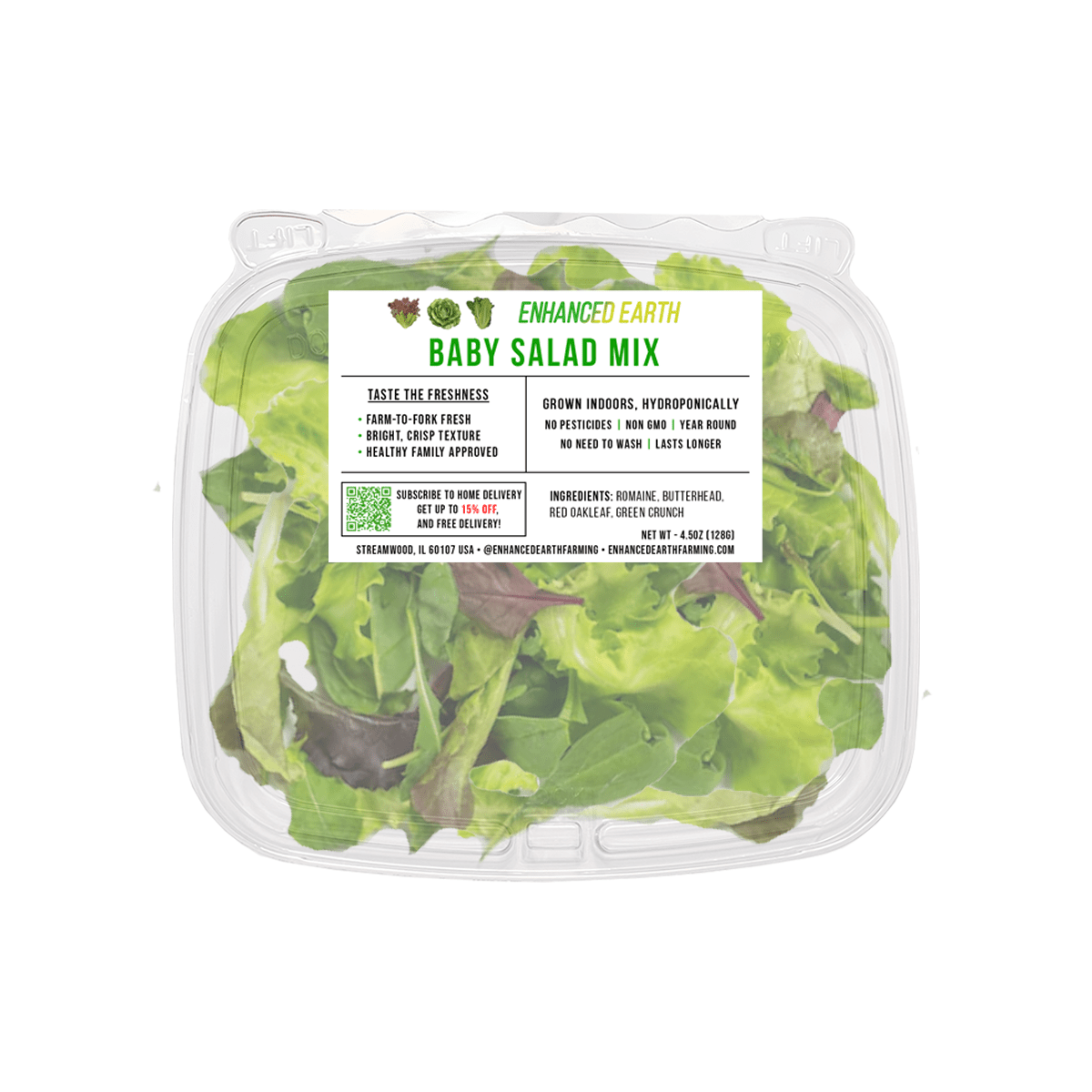 *NEW* Baby Salad Mix - 4.5oz - Enhanced Earth Farming